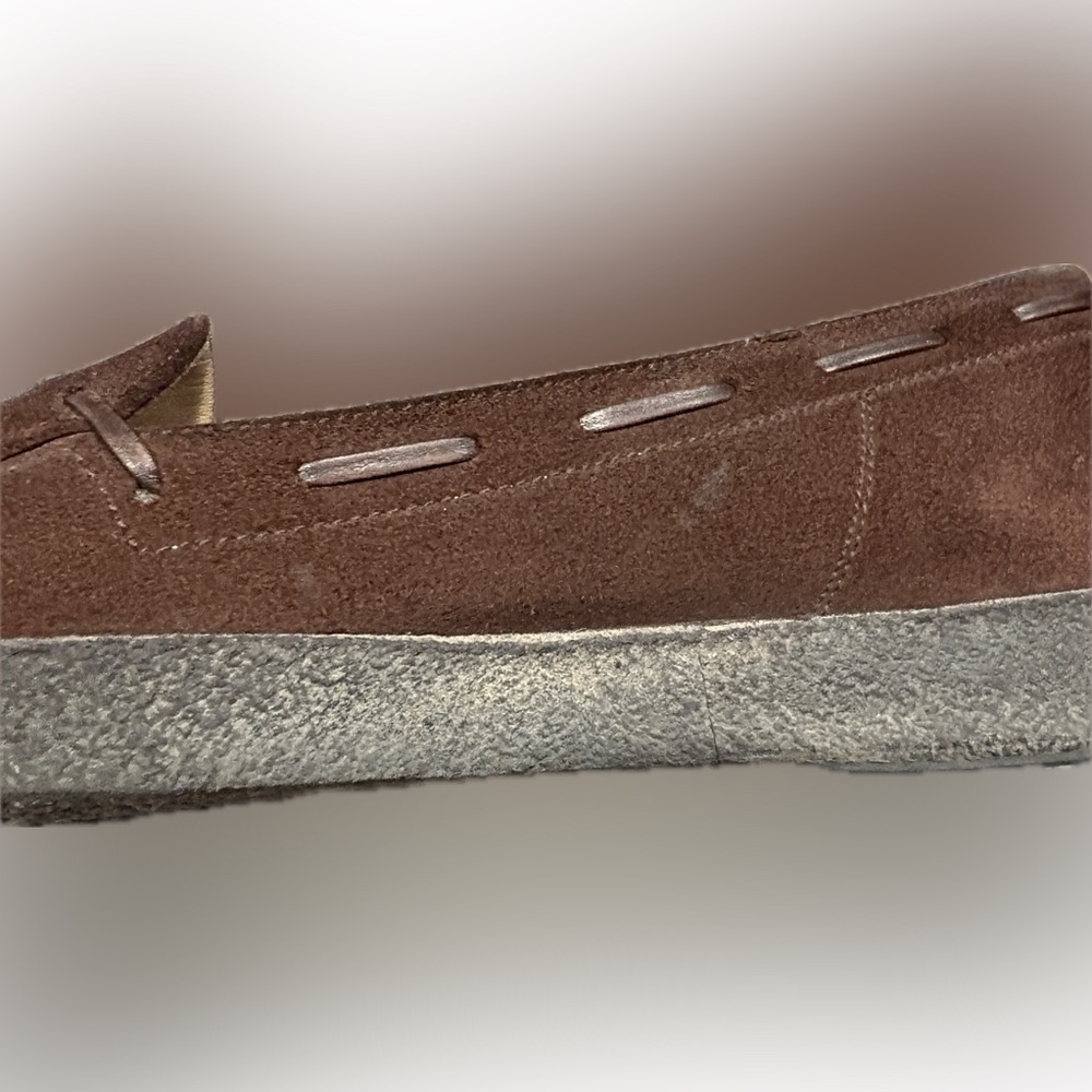 Salvatore Ferragamo Vintage Women’s Chocolate Suede Loafers with Leather Tassels - Picture 5 of 12